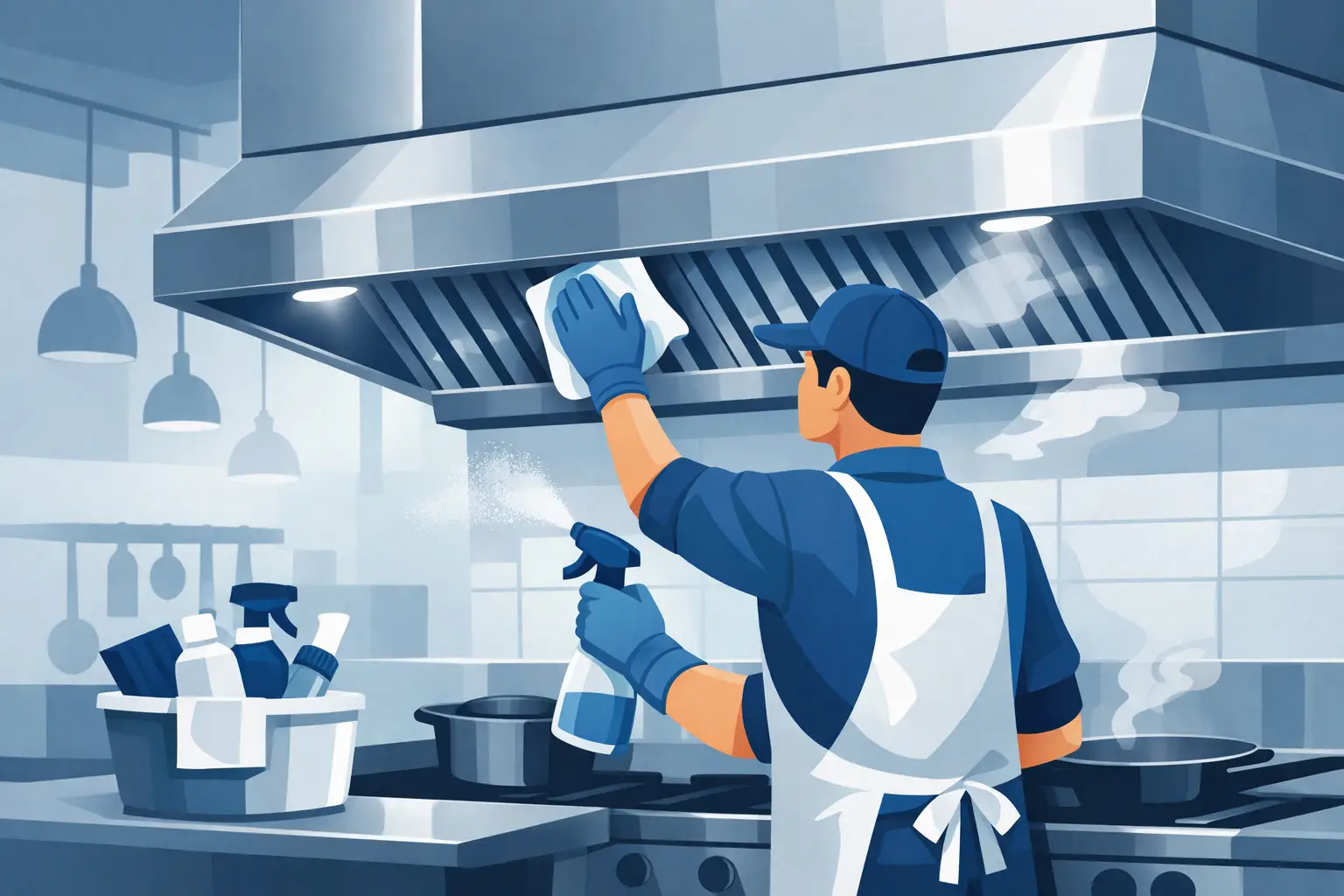 Cleaning Exhaust Hoods for Restaurants