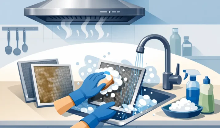 How to Clean Kitchen Exhaust Hood Filters
