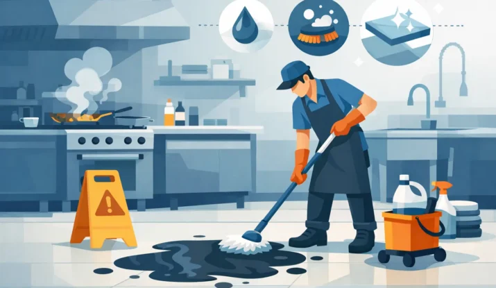 Restaurant Grease Spill Cleanup Done Right