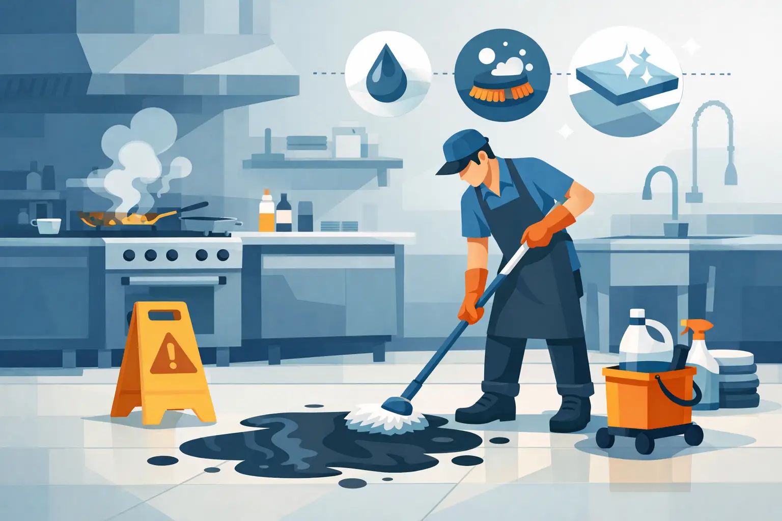 Restaurant Grease Spill Cleanup Done Right