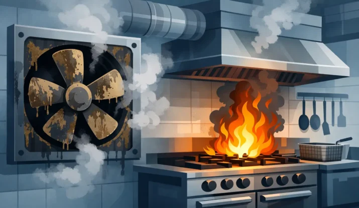 Can Dirty Fans Cause Fires in Commercial Kitchens?