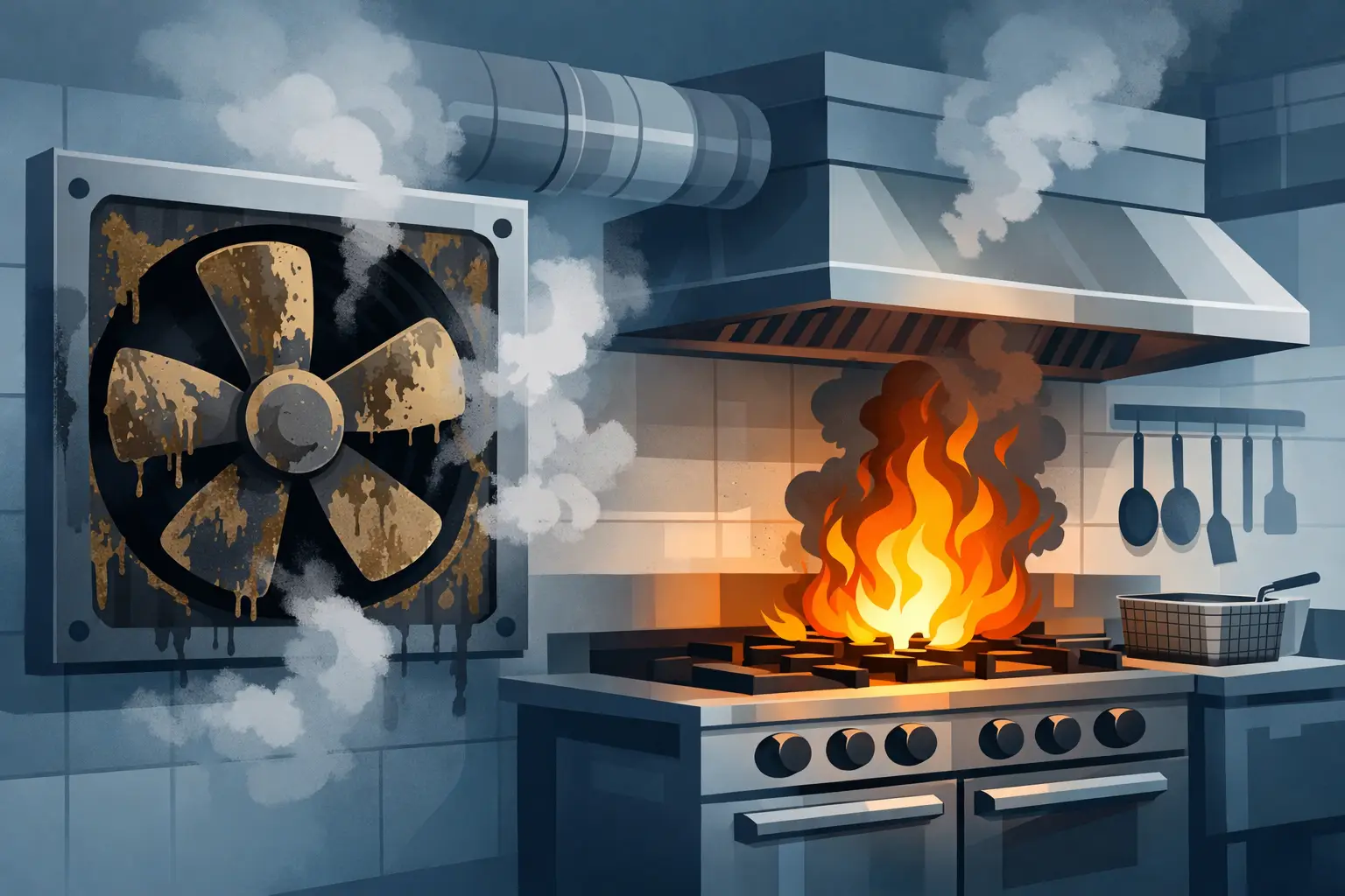 Can Dirty Fans Cause Fires in Commercial Kitchens?