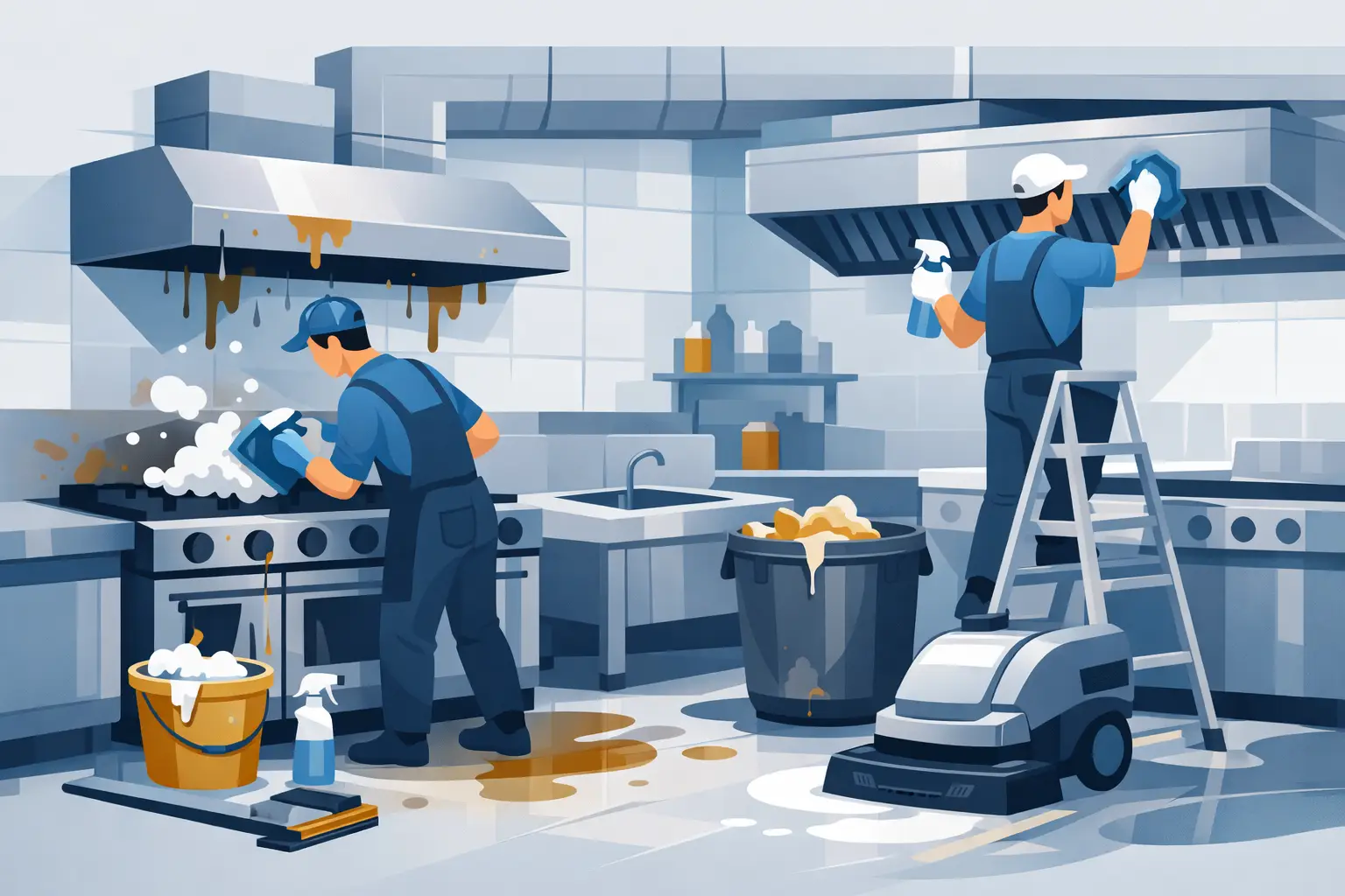 Grease Cleanup Services for Commercial Kitchens