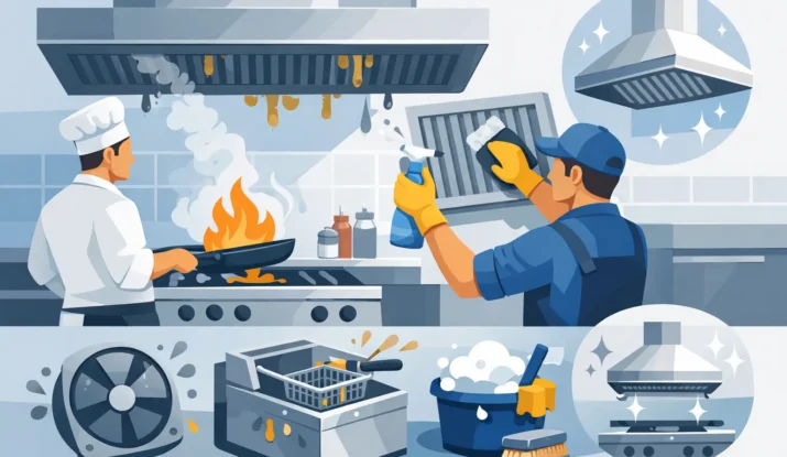 How to Reduce Grease Buildup in Commercial Kitchens