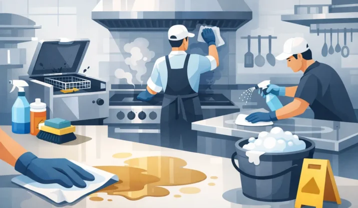 Best Grease Cleanup Practices for Commercial Kitchens