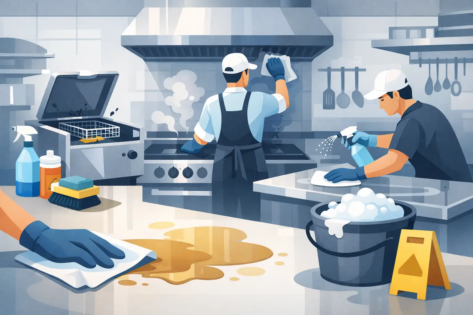 Best Grease Cleanup Practices for Commercial Kitchens