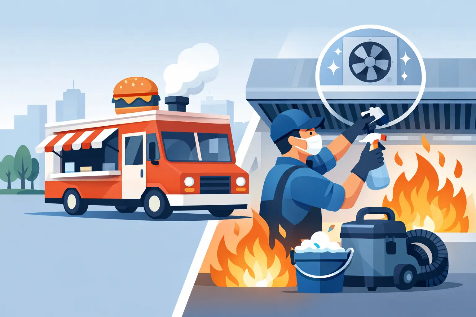 Food Truck Exhaust Cleaning for Fire Safety