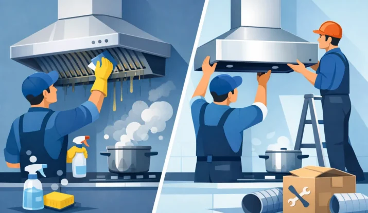 Hood Cleaning vs Replacement: Which Is Right?