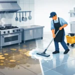 How to Remove Floor Grease in Commercial Kitchens