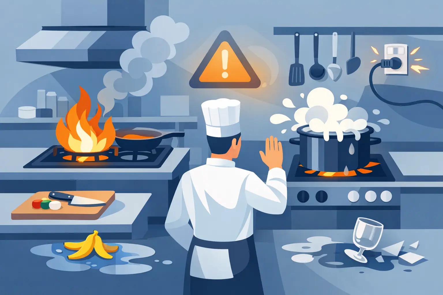 Top Commercial Kitchen Hazards to Control