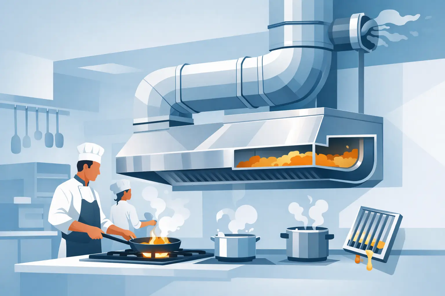 What Is a Grease Duct in a Commercial Kitchen?