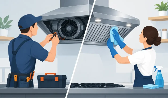 Exhaust Fan Repair Versus Cleaning for Kitchens