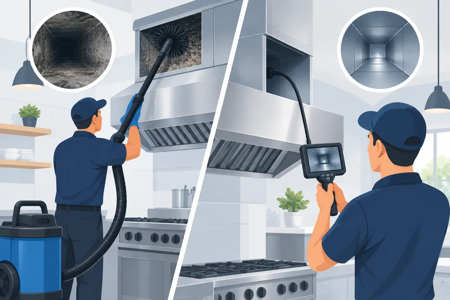 Duct Cleaning Versus Inspection for Kitchens
